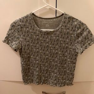 american eagle waffle print shirt